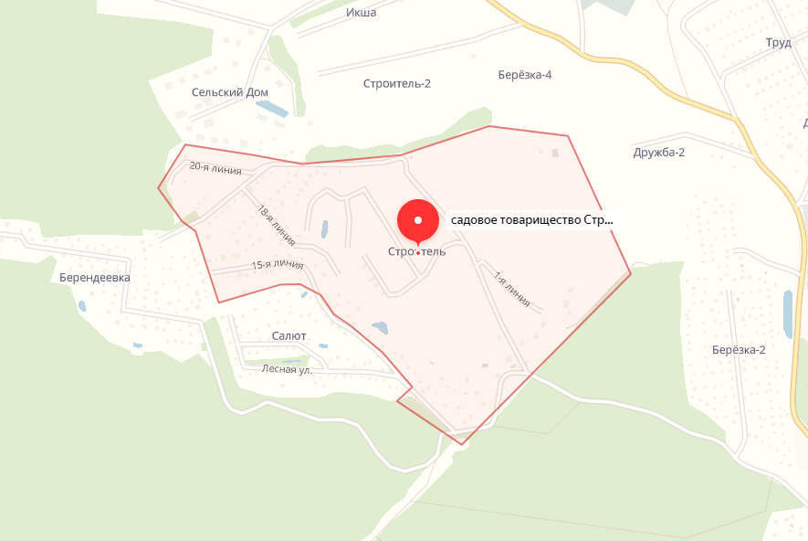 садовое товарищество Строитель